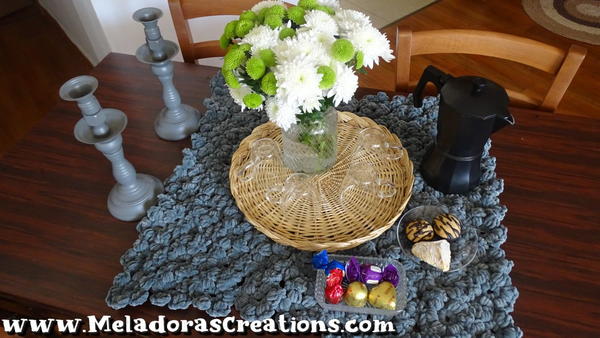 Flower Table Runner Crochet Pattern Flower Table Runner Crochet Pattern