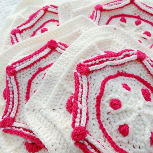 Ruby Hexagon Granny Square Ruby Hexagon Granny Square