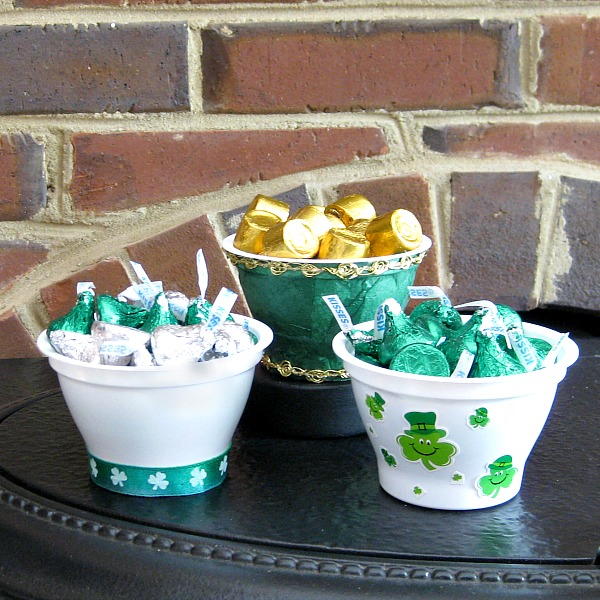 Upcycled Yogurt Cups For St Patricks Day Treats Upcycled Yogurt Cups For St. Patrick’s Day Treats