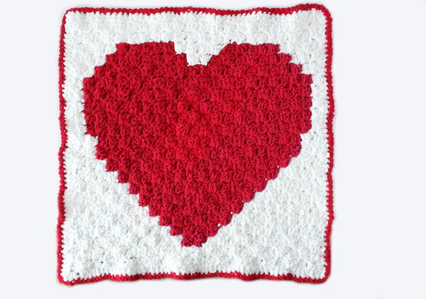 C2c Heart Blanket Pattern C2c Heart Blanket Pattern