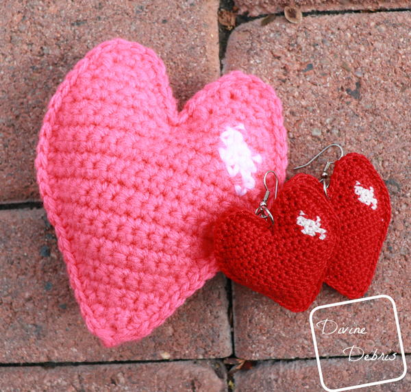 Sweetheart Earrings And Amigurumi Sweetheart Earrings And Amigurumi