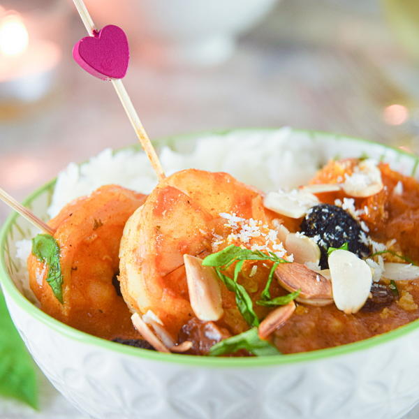 Valentine’s Day Electric Skillet Shrimp Curry
