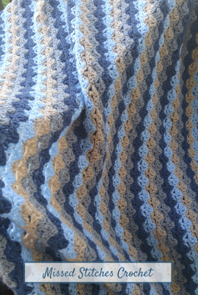 January Blues Crochet Lap Blanket January Blues Crochet Lap Blanket