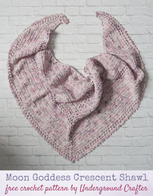 Moon Goddess Crescent Shawl Moon Goddess Crescent Shawl