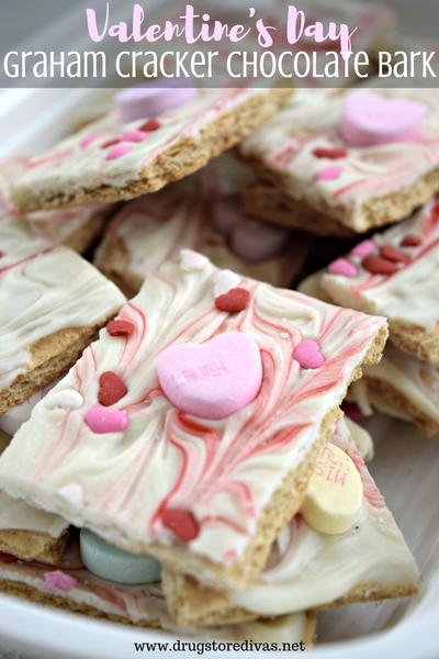 Valentines Day Graham Cracker Chocolate Bark Valentine’s Day Graham Cracker Chocolate Bark