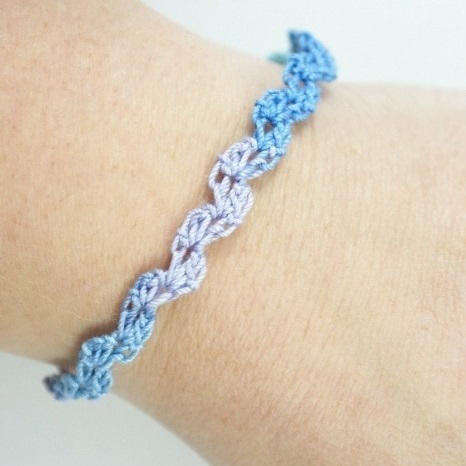 Ocean Waves Crochet Bracelet Ocean Waves Crochet Bracelet