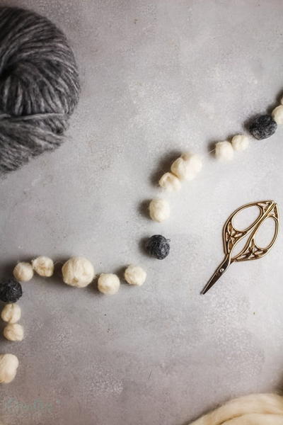 Wool Ball Garland Wool Ball Garland