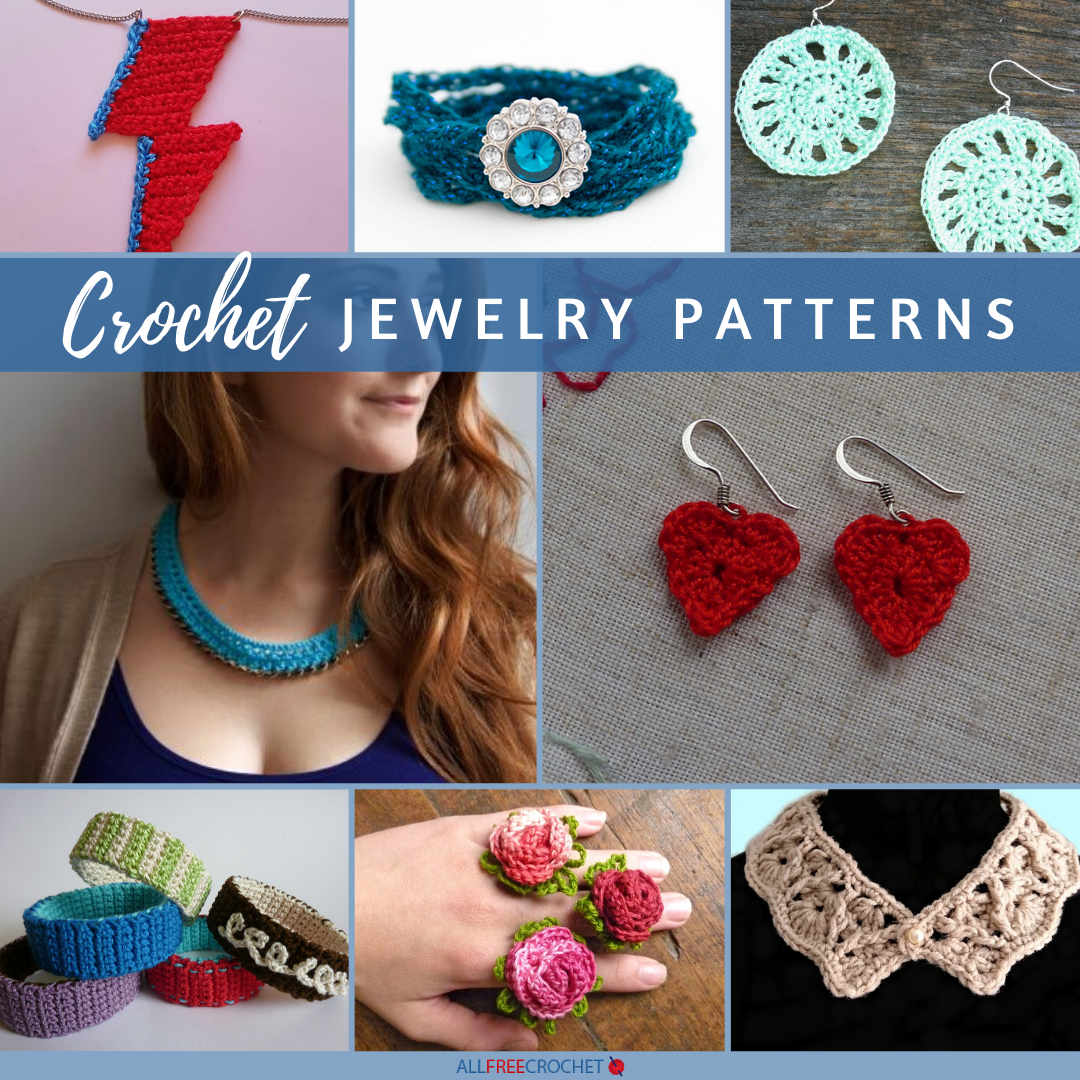 statement jewelry Crochet pattern Heart earrings DIY photo tutorial romantic wedding woman jewelry women necklace charm pendant vintage