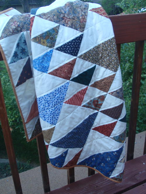 Brotherly Love Half Square Triangle Quilt Brotherly Love Half Square Triangle Quilt