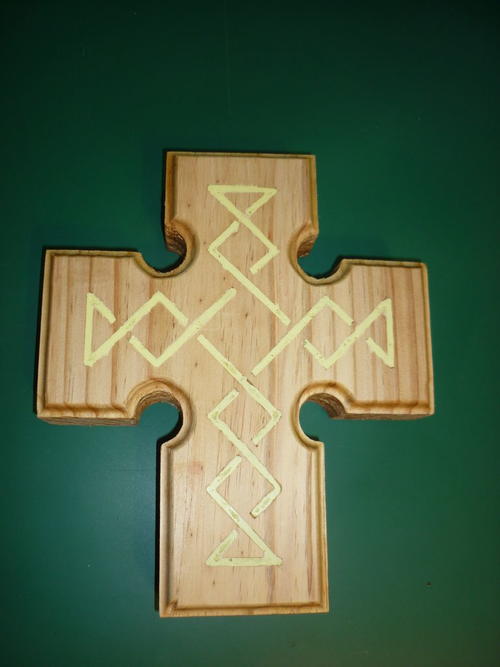 Beautiful Wooden Cross with Inlay Beautiful Wooden Cross with Inlay