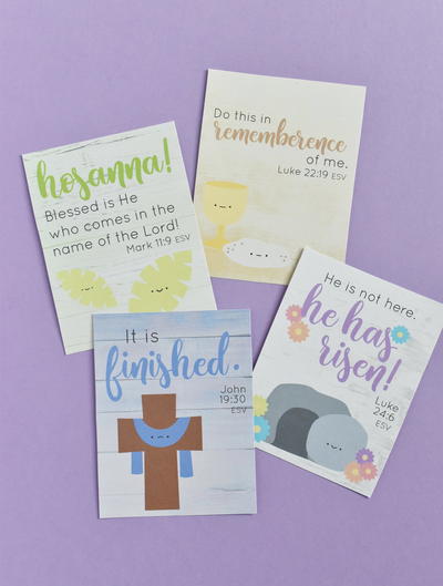 Printable Holy Week Verse Cards