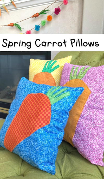 Fabric Carrot Pillows Fabric Carrot Pillows