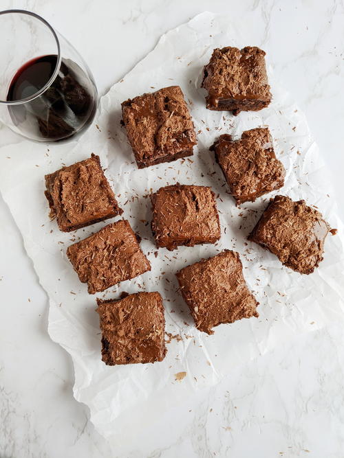 Red Wine Fudge Brownies Red Wine Fudge Brownies