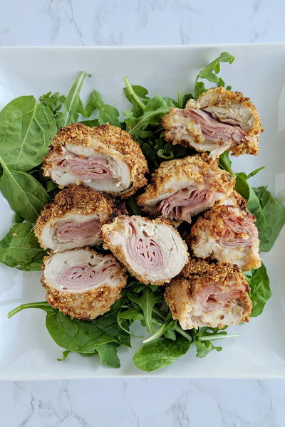 Air Fryer Pretzel Chicken Cordon Bleu Air Fryer Pretzel Chicken Cordon Bleu