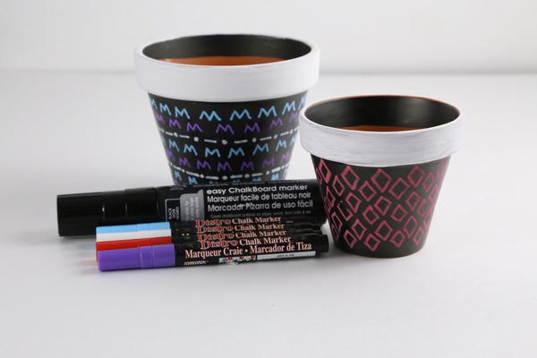 Chalkboard Painted Pots Chalkboard Painted Pots