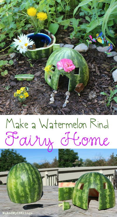 Watermelon Rind Fairy Home