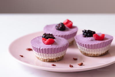 No Bake Tricolor Mini Cheesecakes No Bake Tricolor Mini Cheesecakes