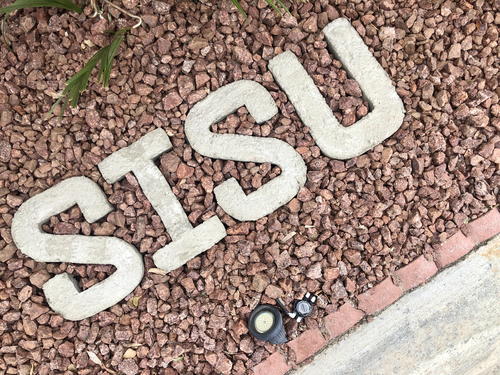 Concrete Letters For Your Garden Concrete Letters For Your Garden