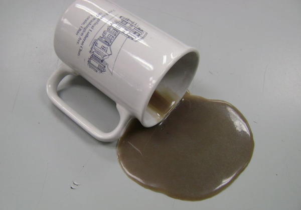 DIY Spilled Coffee Prank for April Fools Day