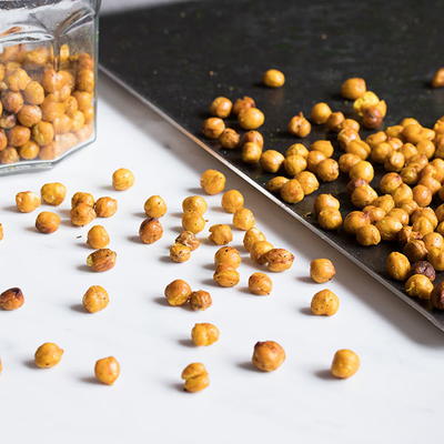 Turmeric Chickpea Croutons Turmeric Chickpea Croutons