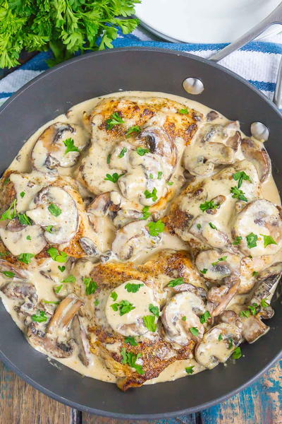 Creamy Parmesan Mushroom Chicken Creamy Parmesan Mushroom Chicken