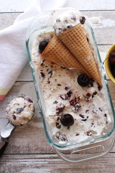 No Churn Chocolate Cherry Ice Cream No Churn Chocolate Cherry Ice Cream