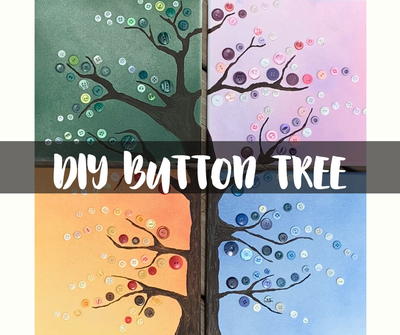Four Season Button Tree Art