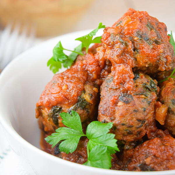 Turkey And Mushroom Meatballs With Tomato Sauce Turkey And Mushroom Meatballs With Tomato Sauce
