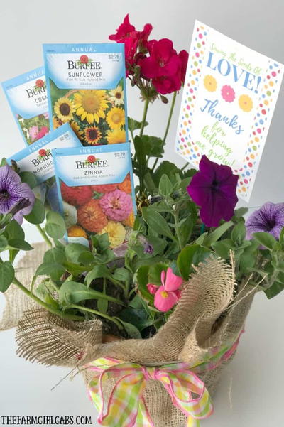 Sowing The Seeds Burlap Planter And Printable Sowing The Seeds Burlap Planter And Printable