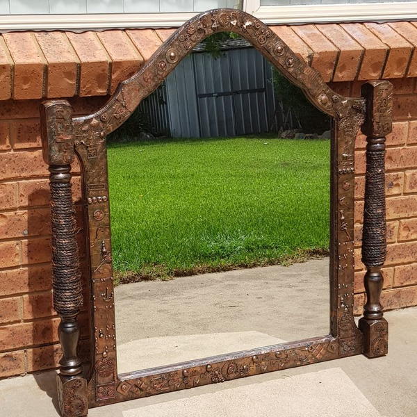 Steampunk Mirror Makeover Steampunk Mirror Makeover