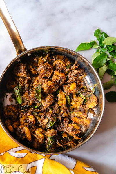 Curry Leaves Prawn Fry