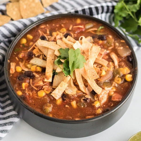 Slow Cooker Chicken Tortilla Soup Slow Cooker Chicken Tortilla Soup