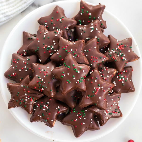Dark Chocolate Stars Shortbread Cookie Recipe Dark Chocolate Stars – Shortbread Cookie Recipe