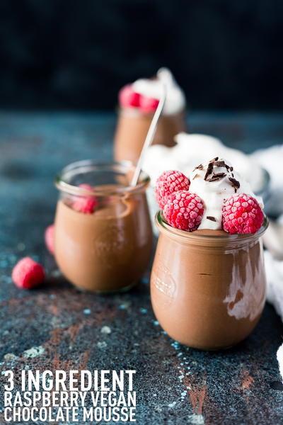 3 Ingredient Vegan Chocolate Mousse