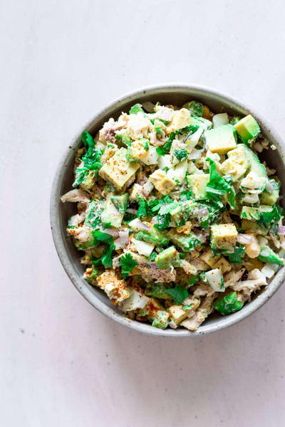 Healthy Chicken Salad Wraps With Avocado