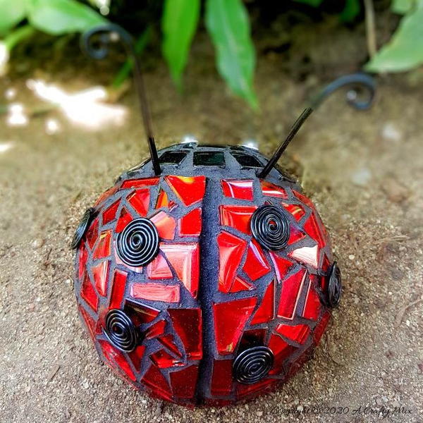 Easy 3d Ladybug Mosaic Easy 3d Ladybug Mosaic