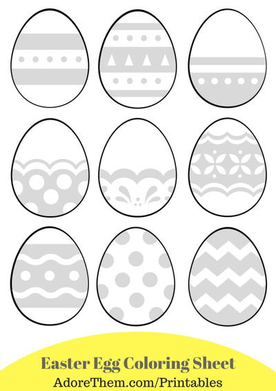 Easter Egg Coloring Page For Kids Easter Egg Coloring Page For Kids