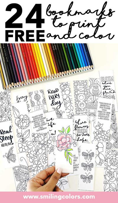 Free Printable Coloring Bookmarks