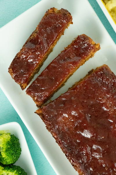 Quinoa Lentil Meatloaf with Sticky Ketchup Glaze Quinoa Lentil Meatloaf with Sticky Ketchup Glaze