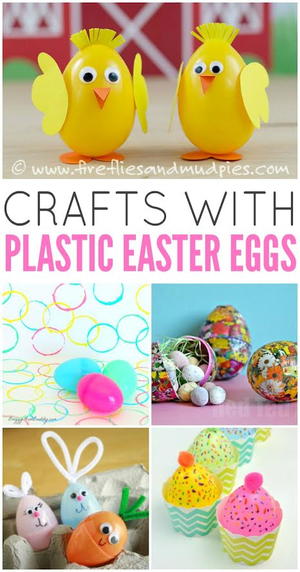 Cute Crafts With Plastic Easter Eggs Cute Crafts With Plastic Easter Eggs
