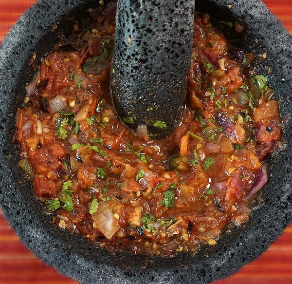 Molcajete Roasted Salsa Molcajete Roasted Salsa