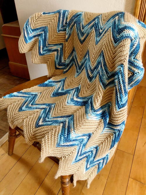 Crochet Chevron Blanket Pattern Crochet Chevron Blanket Pattern