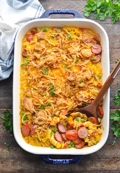 Smoked Sausage Pasta Bake Smoked Sausage Pasta Bake