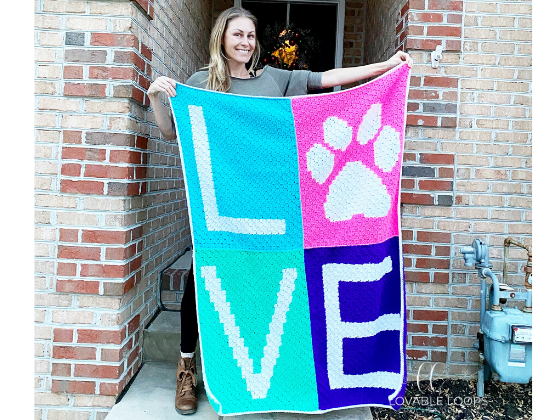 Paw Print Blanket