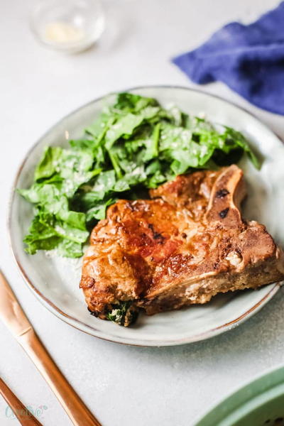 Spinach Stuffed Pork Chops Spinach Stuffed Pork Chops