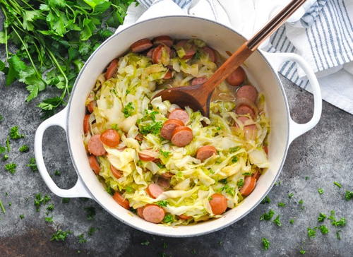 Sausage And Cabbage Sausage And Cabbage