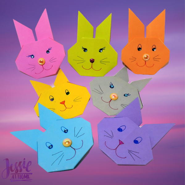 Origami Bunny Head Origami Bunny Head