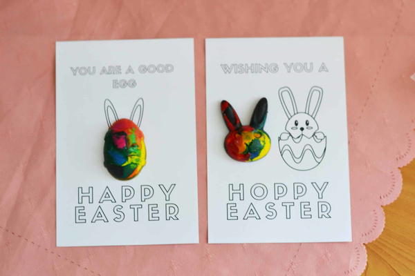 Upcycled Easter Crayon Shapes Upcycled Easter Crayon Shapes