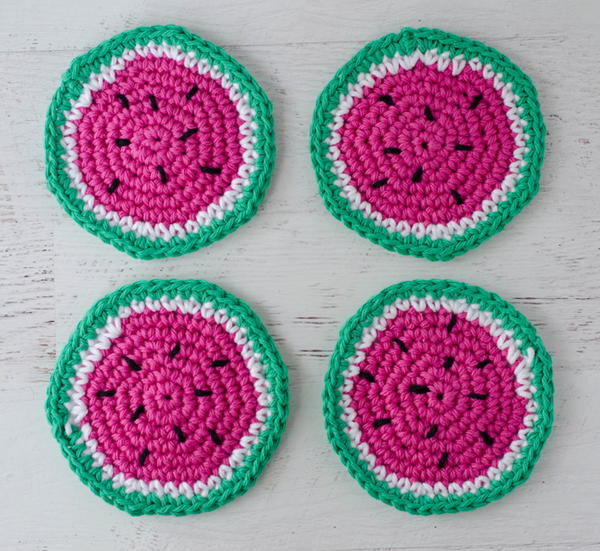Watermelon Coasters Watermelon Coasters