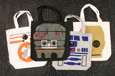 Star Wars Droid Tote Bags